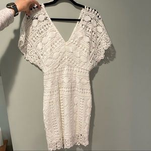 Lulus Crochet Mini Dress